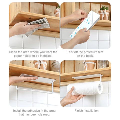 Non-Perforated Paper Towel Wall Hanger